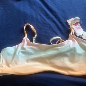 Elegant Peach and Mint Gradient Bralette